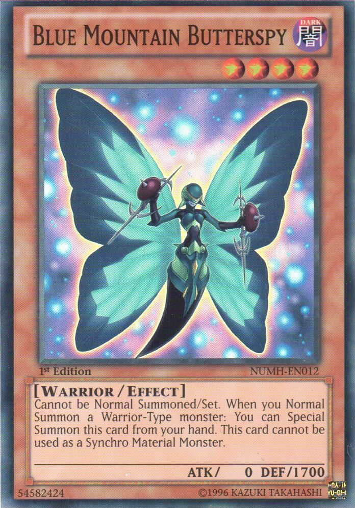 Blue Mountain Butterspy [NUMH-EN012] Super Rare | Tables and Towers