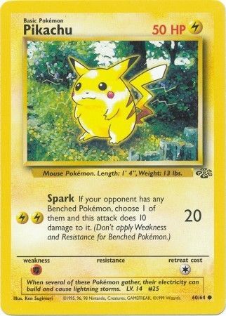 Pikachu (60/64) [Jungle Unlimited] | Tables and Towers