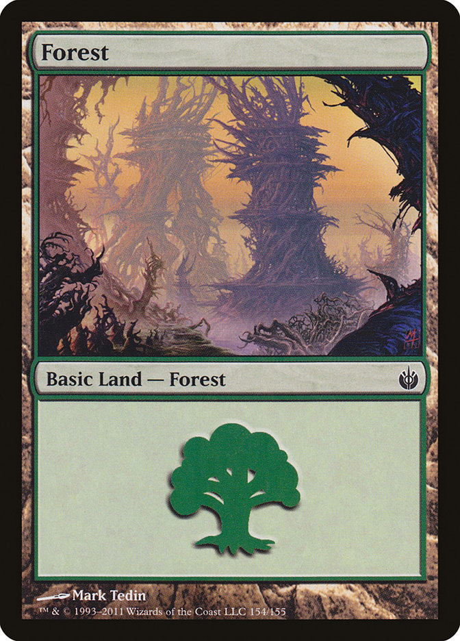 Forest (154) [Mirrodin Besieged] | Tables and Towers