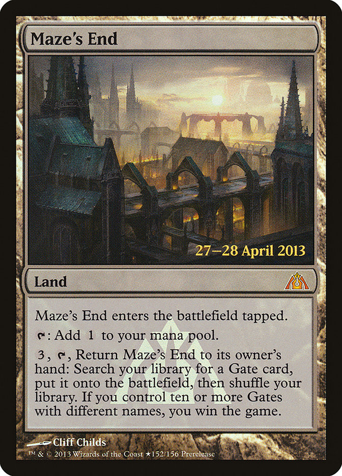 Maze's End [Dragon's Maze Prerelease Promos] | Tables and Towers