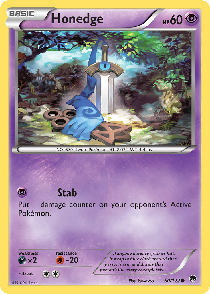 Honedge (60/122) [XY: BREAKpoint] | Tables and Towers