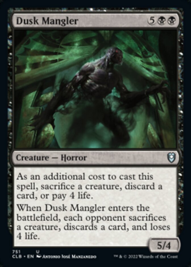 Dusk Mangler [Commander Legends: Battle for Baldur's Gate] | Tables and Towers