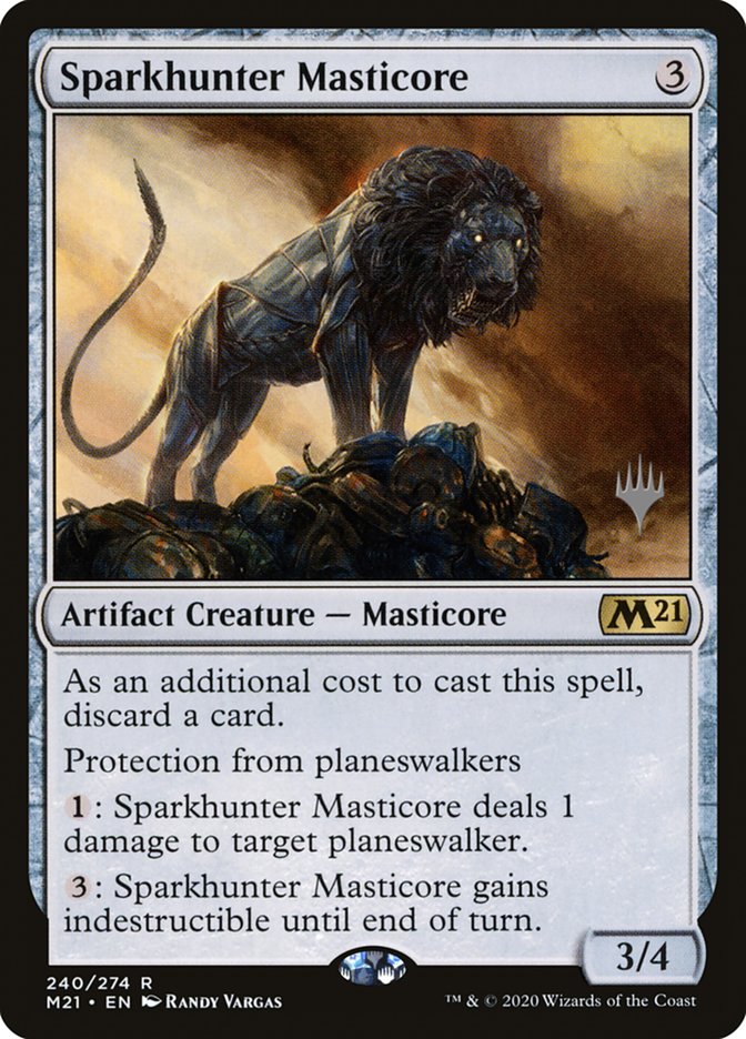 Sparkhunter Masticore (Promo Pack) [Core Set 2021 Promos] | Tables and Towers