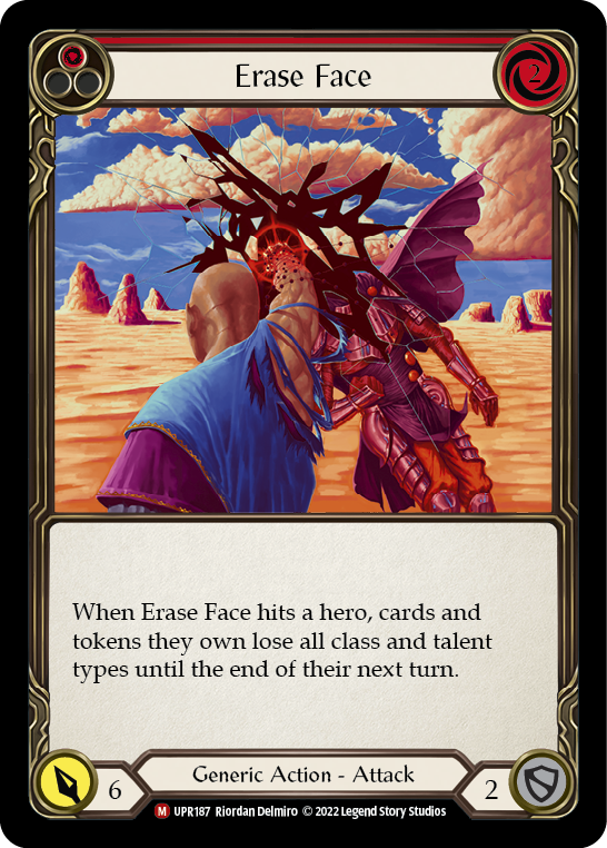 Erase Face [UPR187] (Uprising)  Rainbow Foil | Tables and Towers