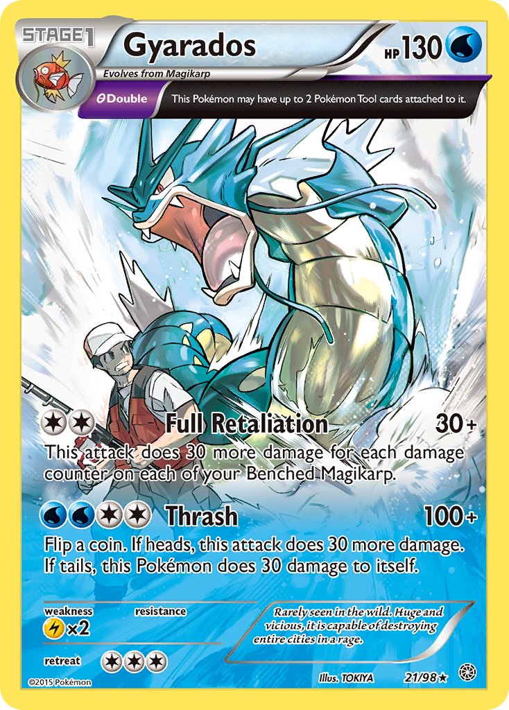 Gyarados (21/98) (Theme Deck Exclusive) [XY: Ancient Origins] | Tables and Towers