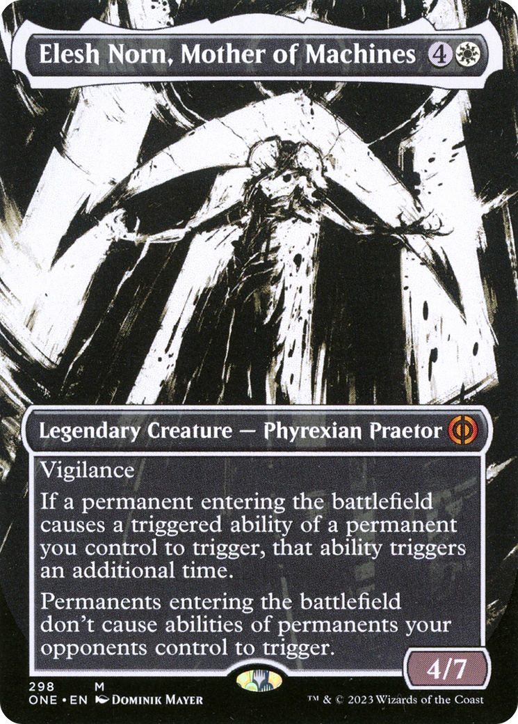 Elesh Norn, Mother of Machines (Borderless Ichor) [Phyrexia: All Will Be One] | Tables and Towers