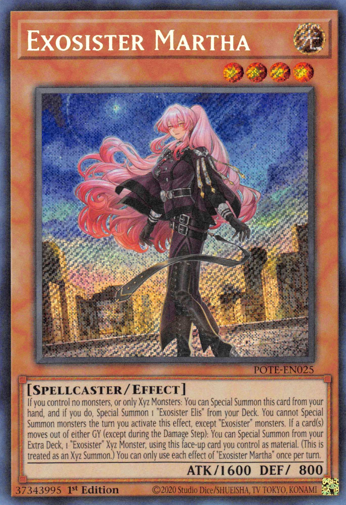 Exosister Martha [POTE-EN025] Secret Rare | Tables and Towers