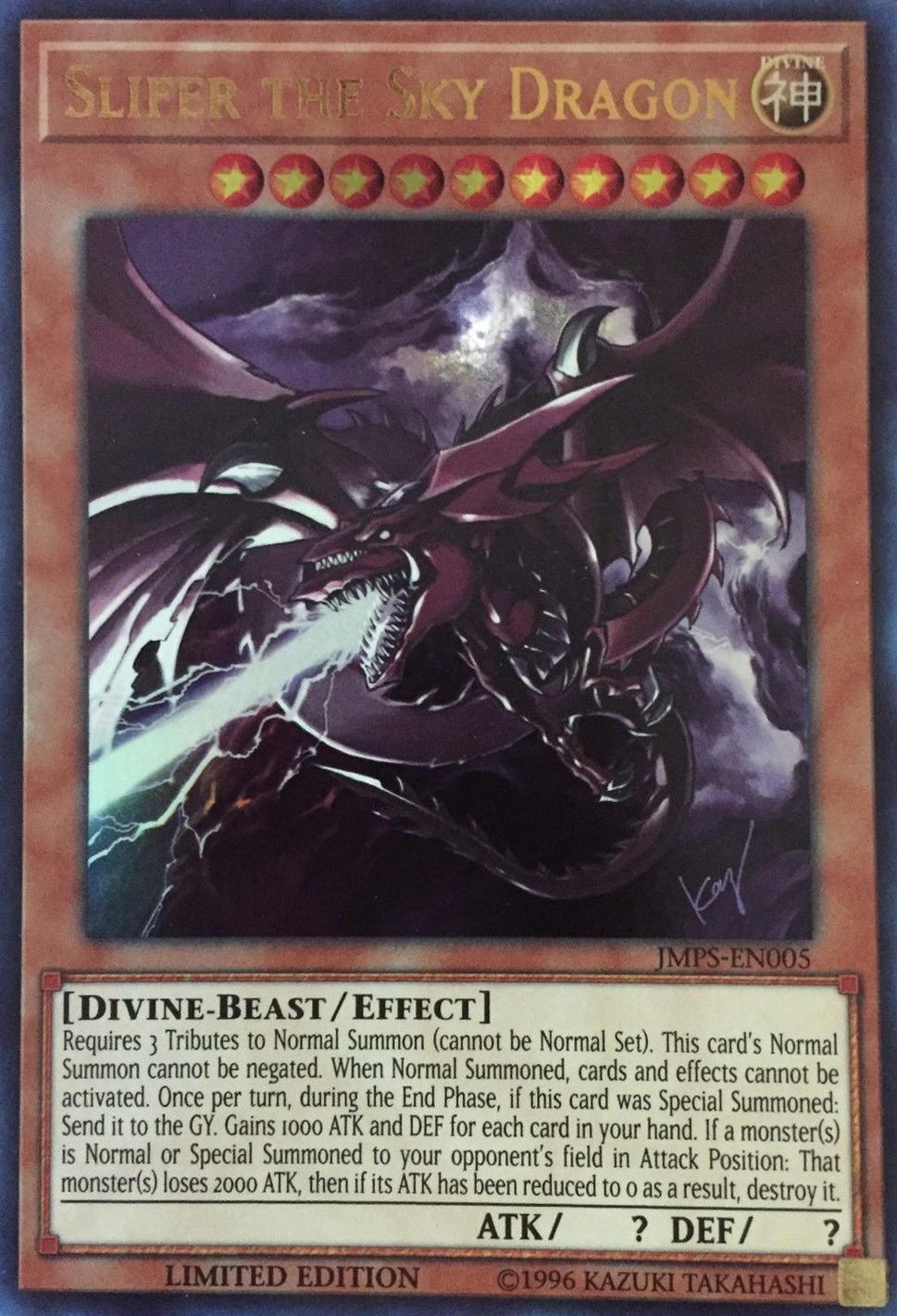 Slifer the Sky Dragon [JMPS-EN005] Ultra Rare | Tables and Towers