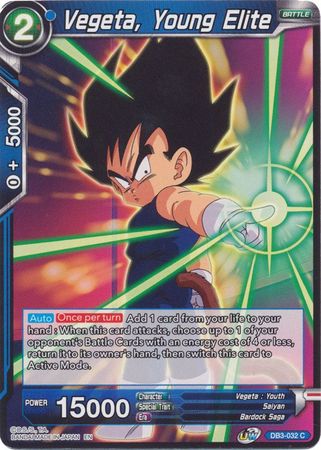 Vegeta, Young Elite (DB3-032) [Giant Force] | Tables and Towers