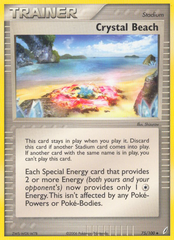 Crystal Beach (75/100) [EX: Crystal Guardians] | Tables and Towers