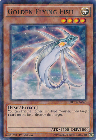 Golden Flying Fish [BP03-EN040] Shatterfoil Rare | Tables and Towers