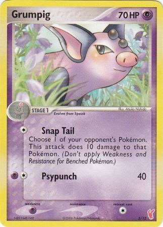 Grumpig (3/12) [EX: Trainer Kit 2 - Plusle] | Tables and Towers