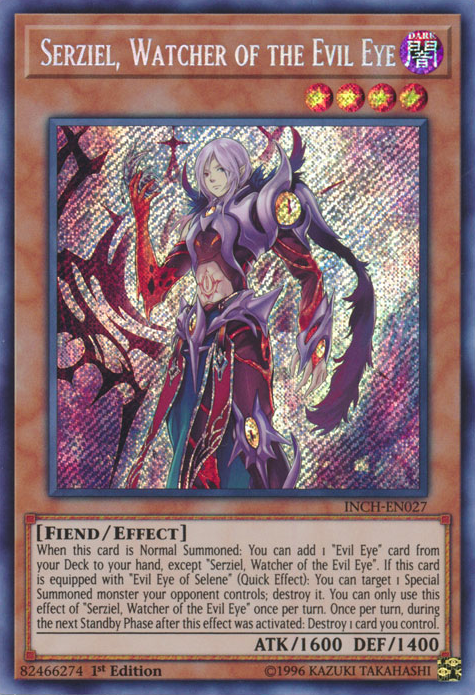 Serziel, Watcher of the Evil Eye [INCH-EN027] Secret Rare | Tables and Towers