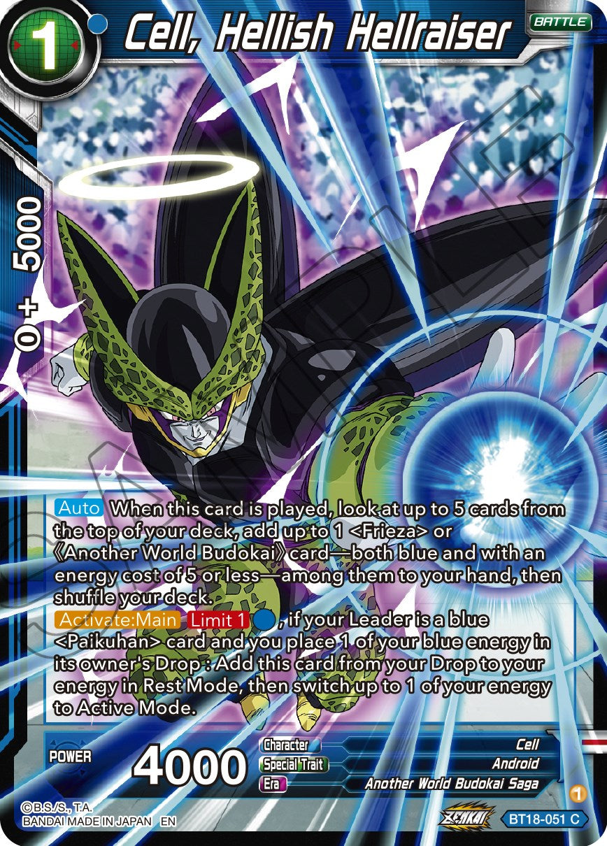 Cell, Hellish Hellraiser (BT18-051) [Dawn of the Z-Legends] | Tables and Towers