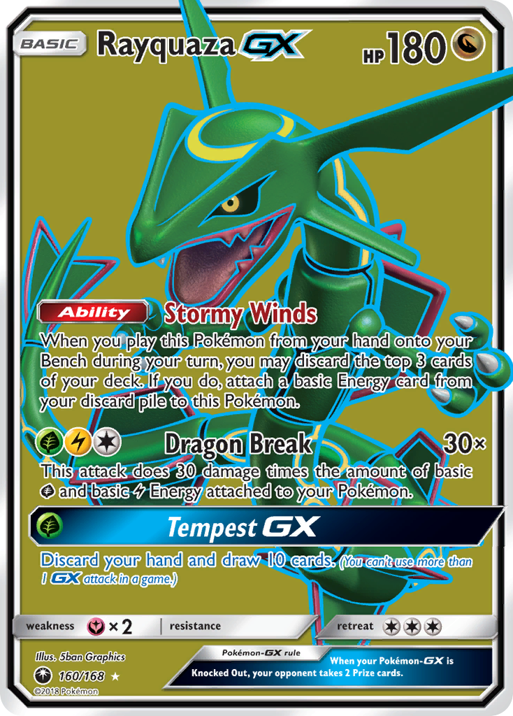 Rayquaza GX (160/168) [Sun & Moon: Celestial Storm] | Tables and Towers