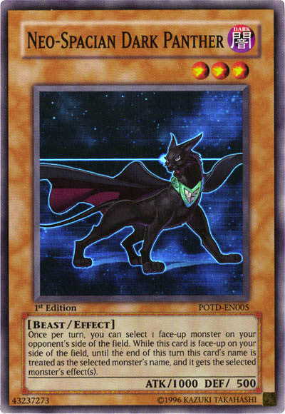 Neo-Spacian Dark Panther [POTD-EN005] Super Rare | Tables and Towers