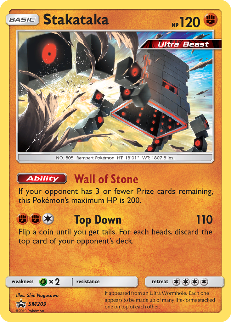 Stakataka (SM209) [Sun & Moon: Black Star Promos] | Tables and Towers