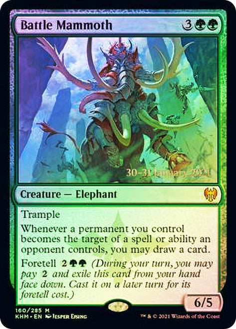 Battle Mammoth [Kaldheim Prerelease Promos] | Tables and Towers