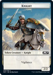 Knight // Zombie Double-Sided Token [Core Set 2021 Tokens] | Tables and Towers