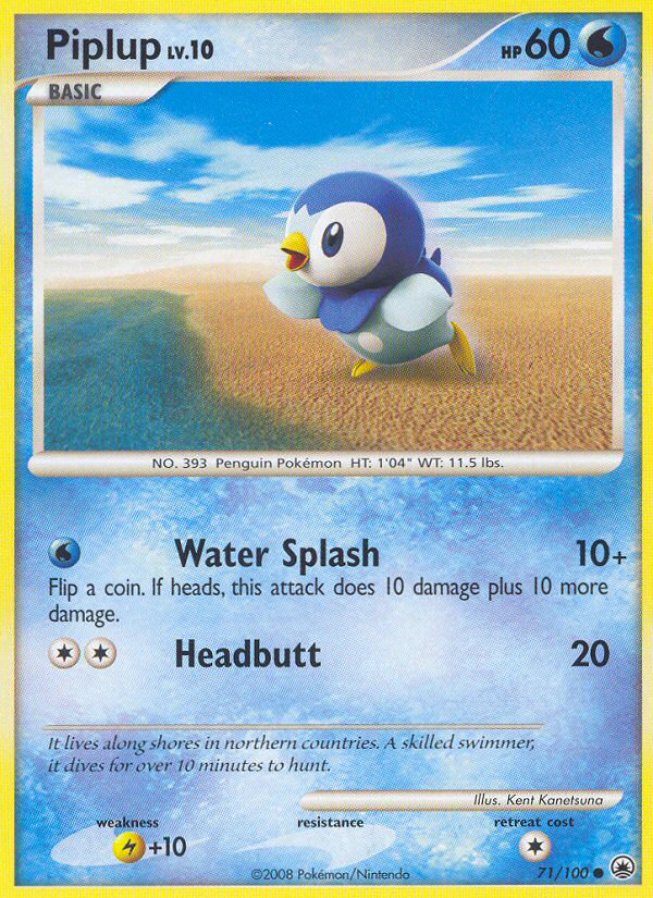 Piplup (71/100) [Diamond & Pearl: Majestic Dawn] | Tables and Towers