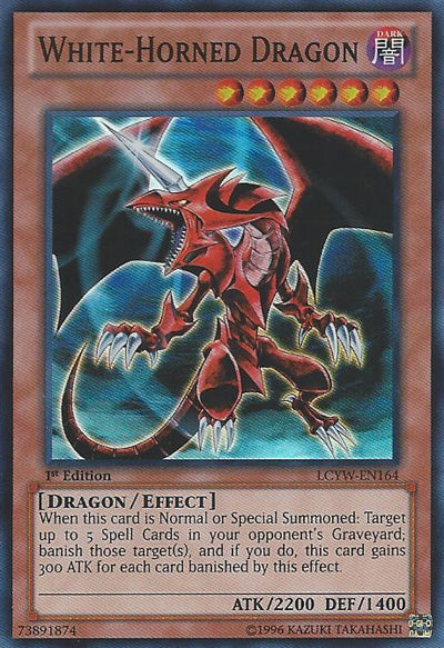 White-Horned Dragon (Redemption Replacement) [MDP2-EN006K] Rare | Tables and Towers