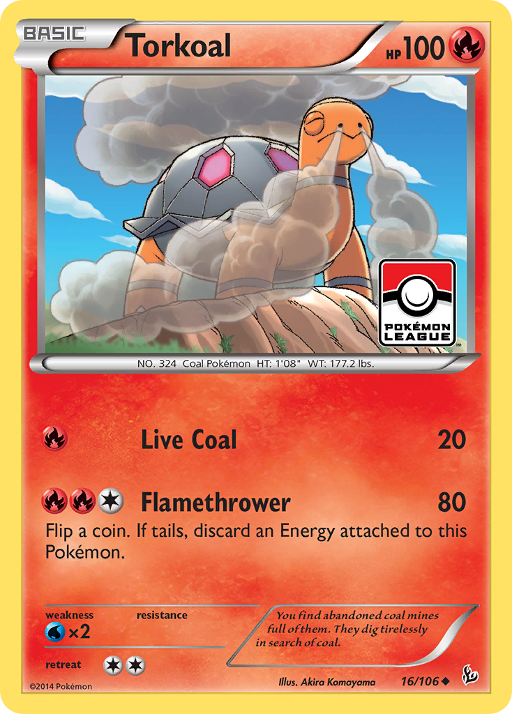 Torkoal (16/106) [XY: Flashfire] | Tables and Towers