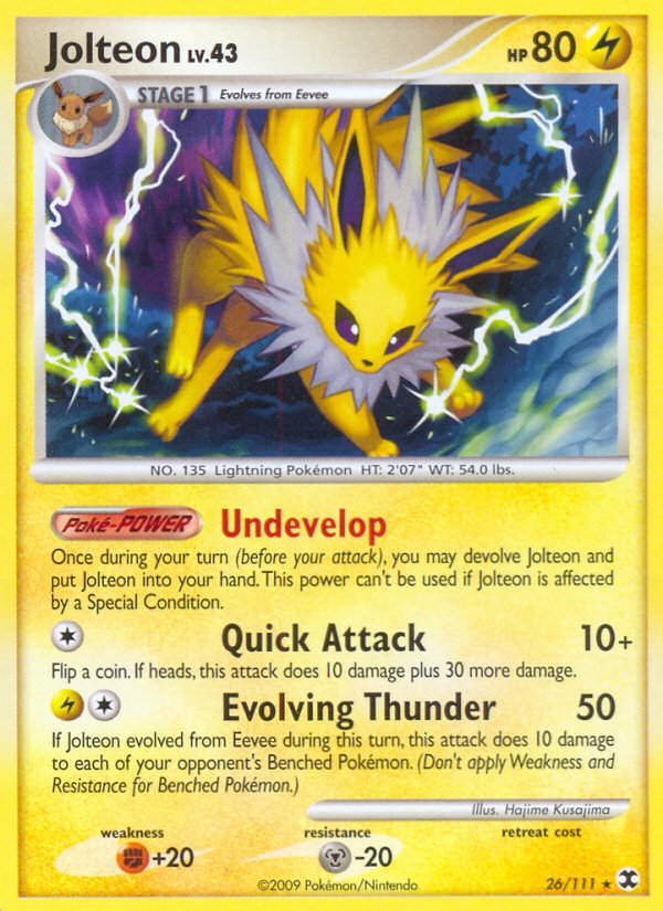 Jolteon (26/111) [Platinum: Rising Rivals] | Tables and Towers