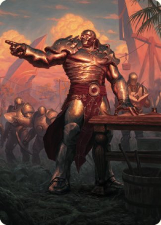 Karn, Living Legacy Art Card 1 [Dominaria United Art Series] | Tables and Towers