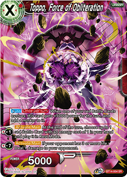 Toppo, Force of Obliteration (BT14-004) [Cross Spirits] | Tables and Towers