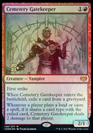 Cemetery Gatekeeper [Innistrad: Crimson Vow Prerelease Promos] | Tables and Towers