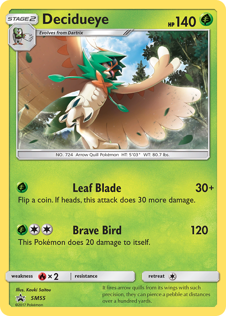 Decidueye (SM55) [Sun & Moon: Black Star Promos] | Tables and Towers