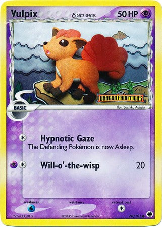 Vulpix (70/101) (Delta Species) (Stamped) [EX: Dragon Frontiers] | Tables and Towers