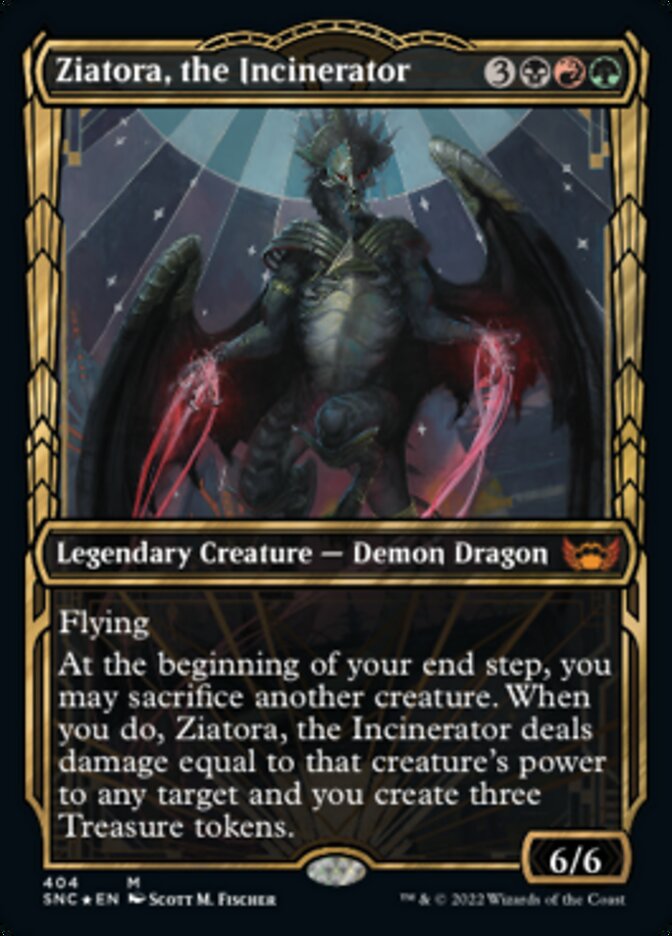 Ziatora, the Incinerator (Showcase Golden Age Gilded Foil) [Streets of New Capenna] | Tables and Towers