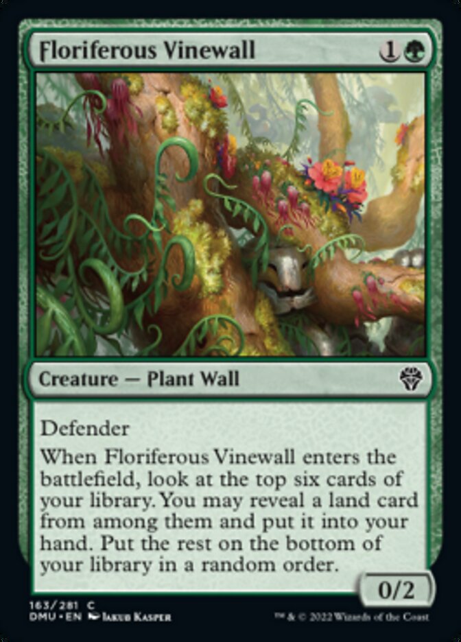 Floriferous Vinewall [Dominaria United] | Tables and Towers