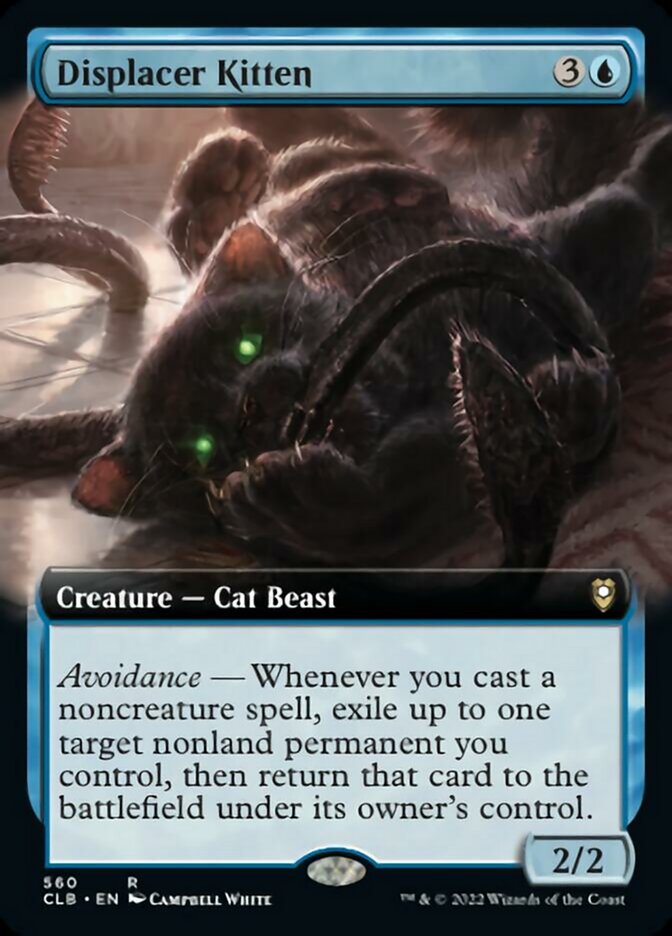 Displacer Kitten (Extended Art) [Commander Legends: Battle for Baldur's Gate] | Tables and Towers