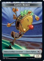 Clown Robot (002) // Food (010) Double-Sided Token [Unfinity Tokens] | Tables and Towers