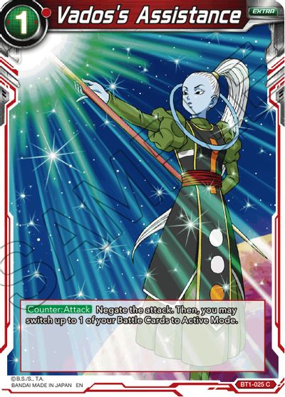 Vados's Assistance (Reprint) (BT1-025) [Battle Evolution Booster] | Tables and Towers