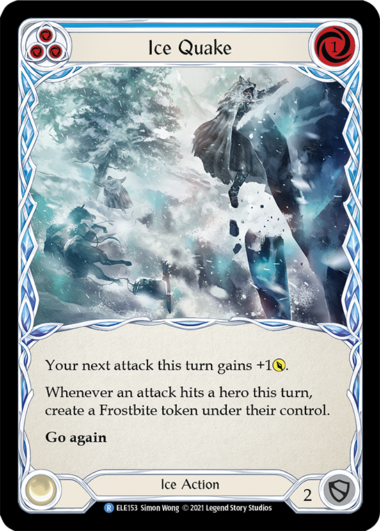 Ice Quake (Blue) [ELE153] (Tales of Aria)  1st Edition Normal | Tables and Towers