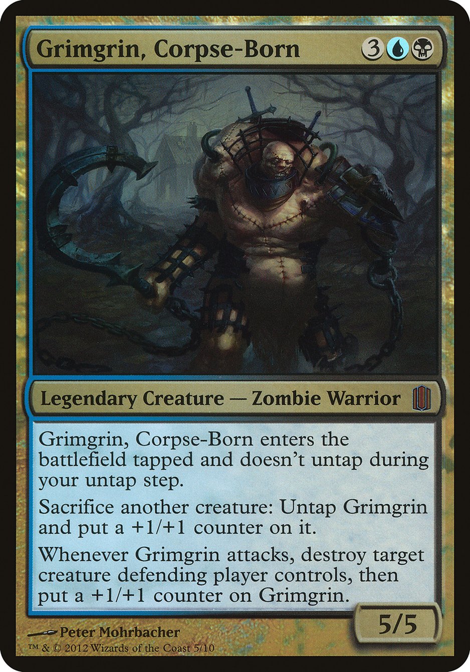 Grimgrin, Corpse-Born (Oversized) [Commander's Arsenal Oversized] | Tables and Towers