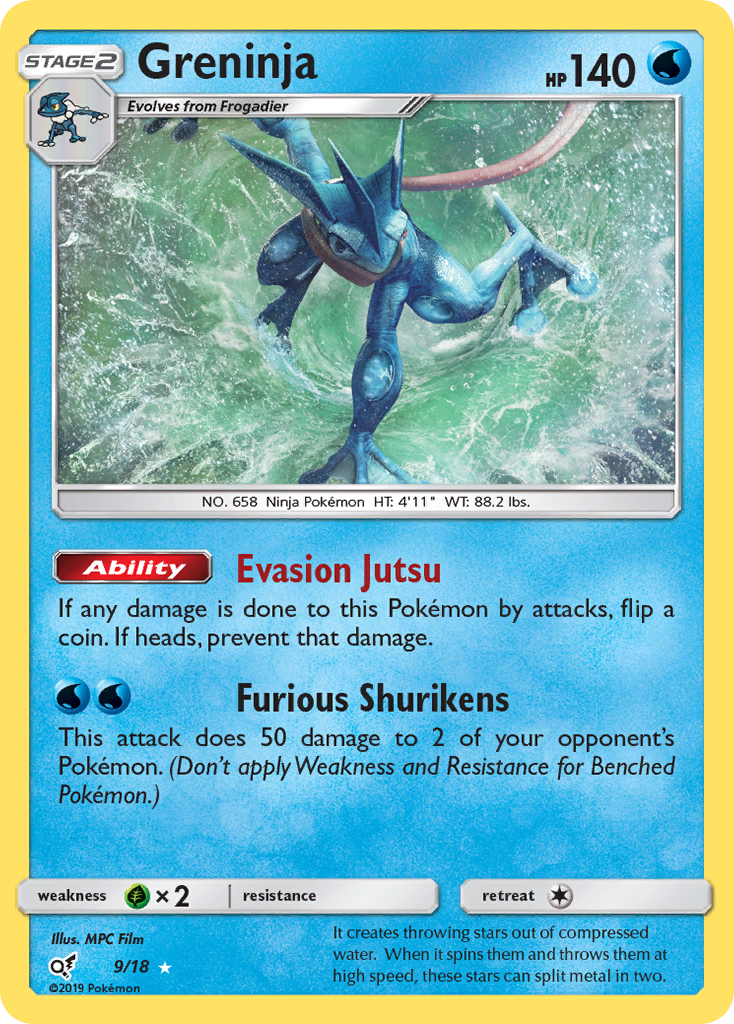 Greninja (9/18) [Sun & Moon: Detective Pikachu] | Tables and Towers