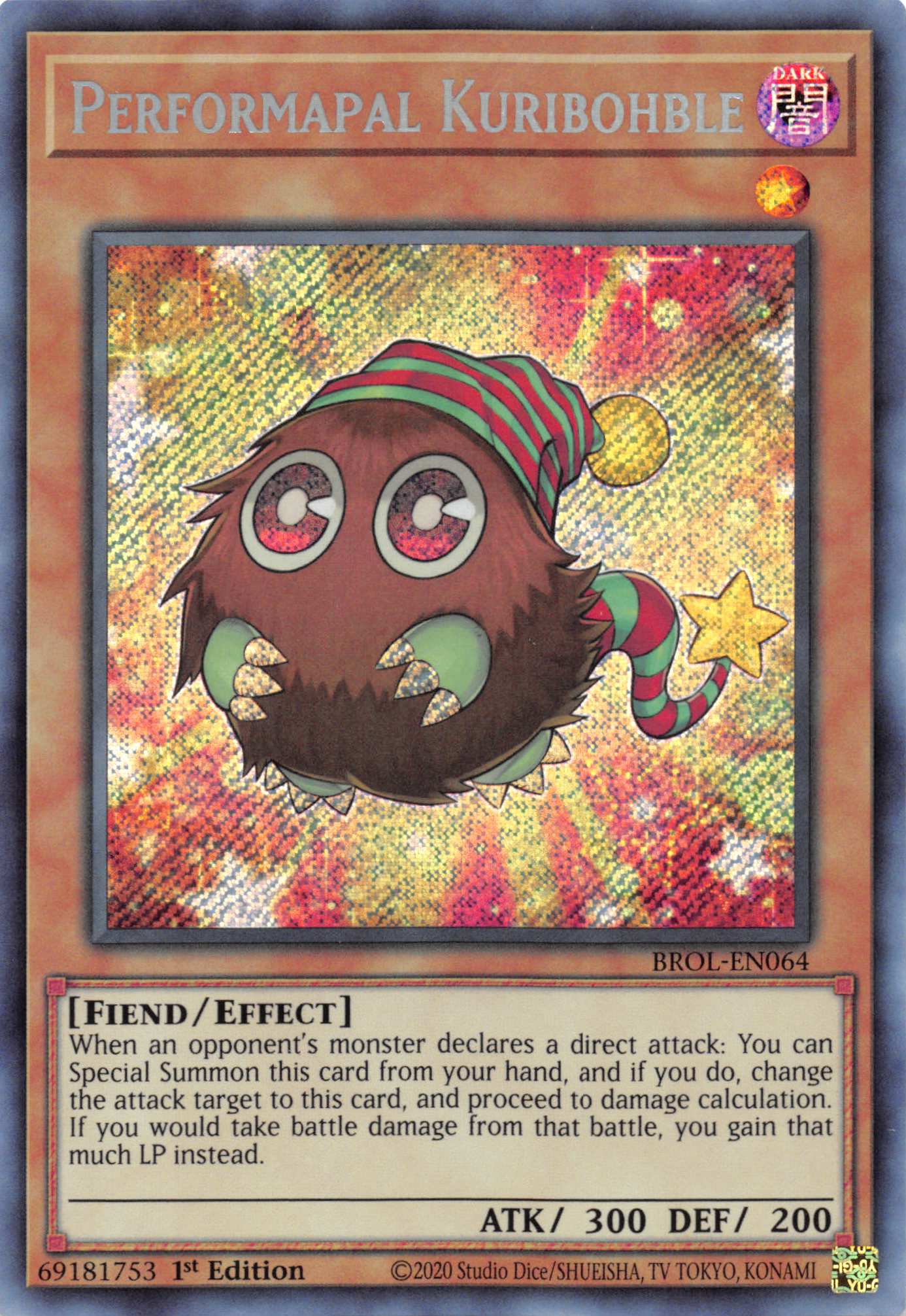 Performapal Kuribohble [BROL-EN064] Secret Rare | Tables and Towers