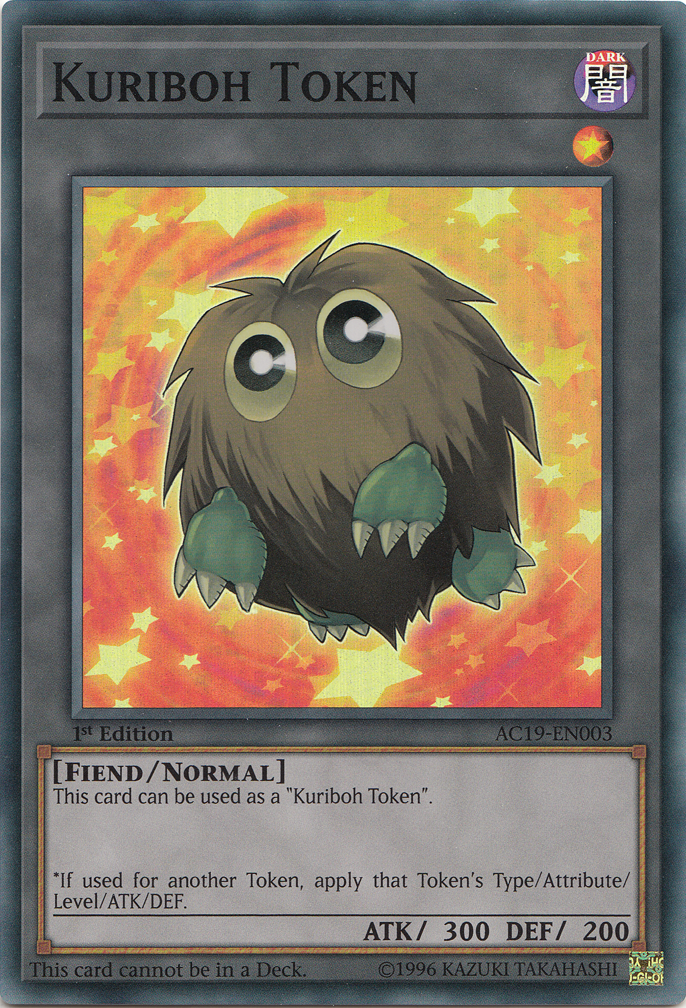 Kuriboh Token [AC19-EN003] Super Rare | Tables and Towers