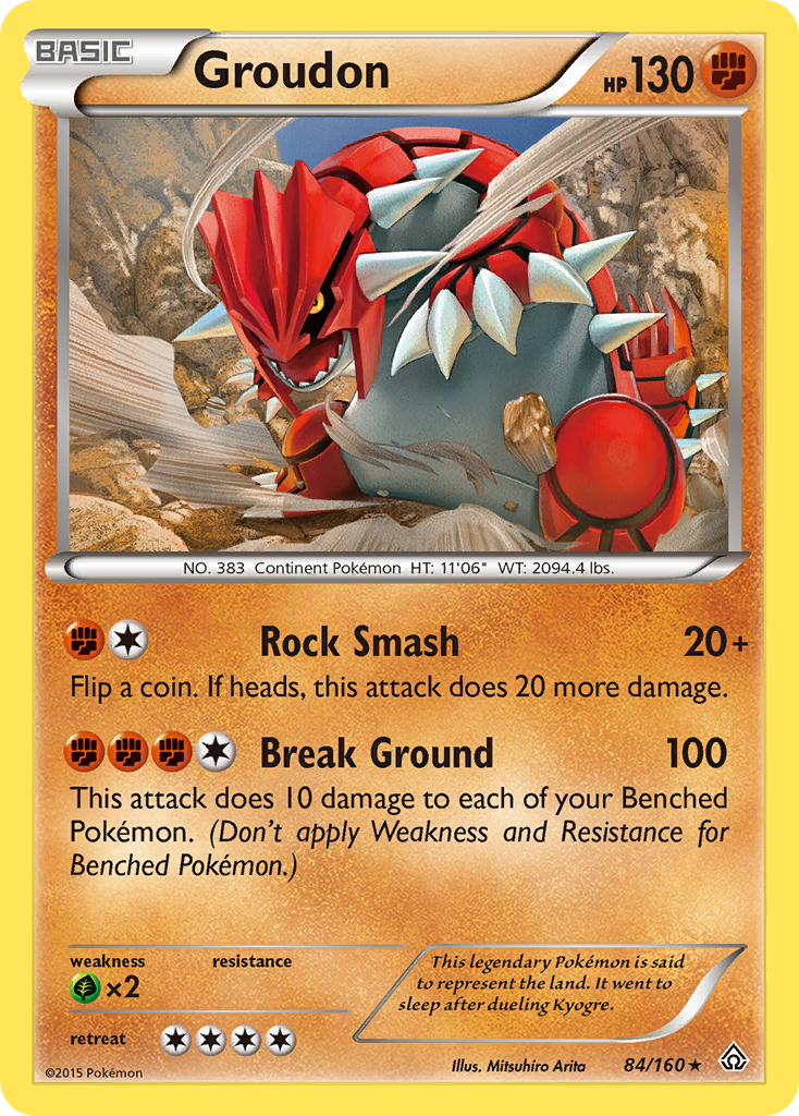 Groudon (84/160) [XY: Primal Clash] | Tables and Towers