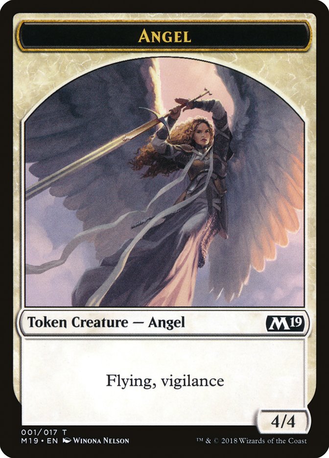 Angel Token [Core Set 2019 Tokens] | Tables and Towers