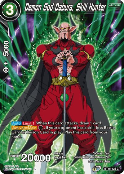 Demon God Dabura, Skill Hunter (BT15-123) [Saiyan Showdown] | Tables and Towers