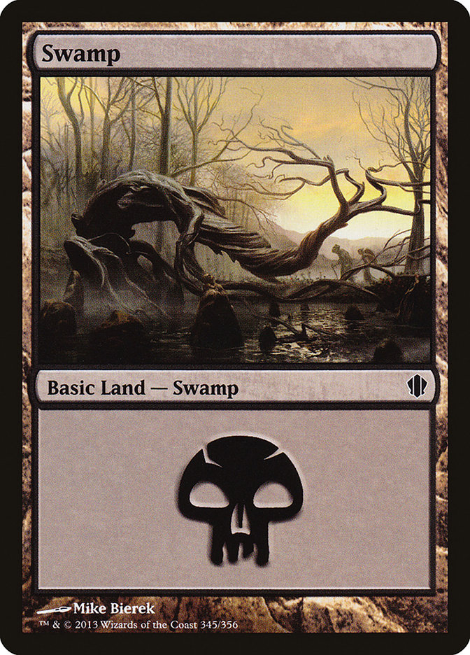 Swamp (345) [Commander 2013] | Tables and Towers