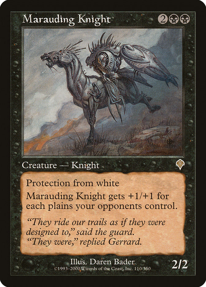 Marauding Knight [Invasion] | Tables and Towers