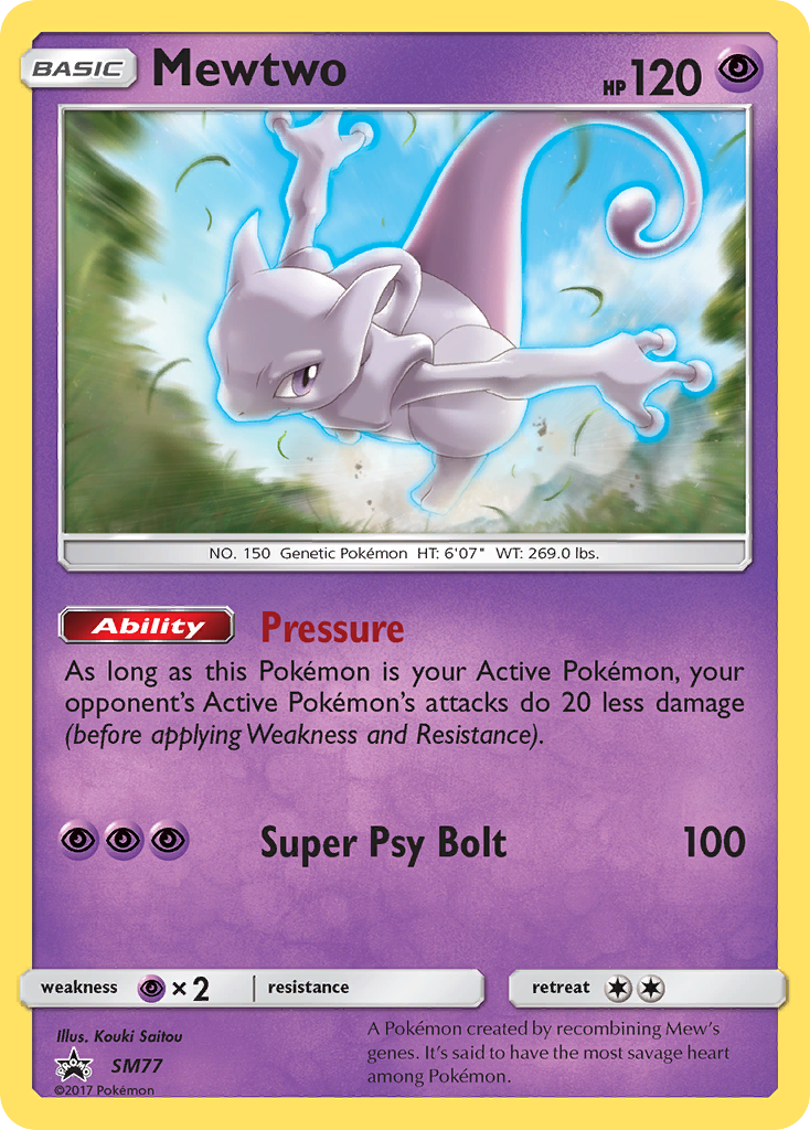 Mewtwo (SM77) [Sun & Moon: Black Star Promos] | Tables and Towers