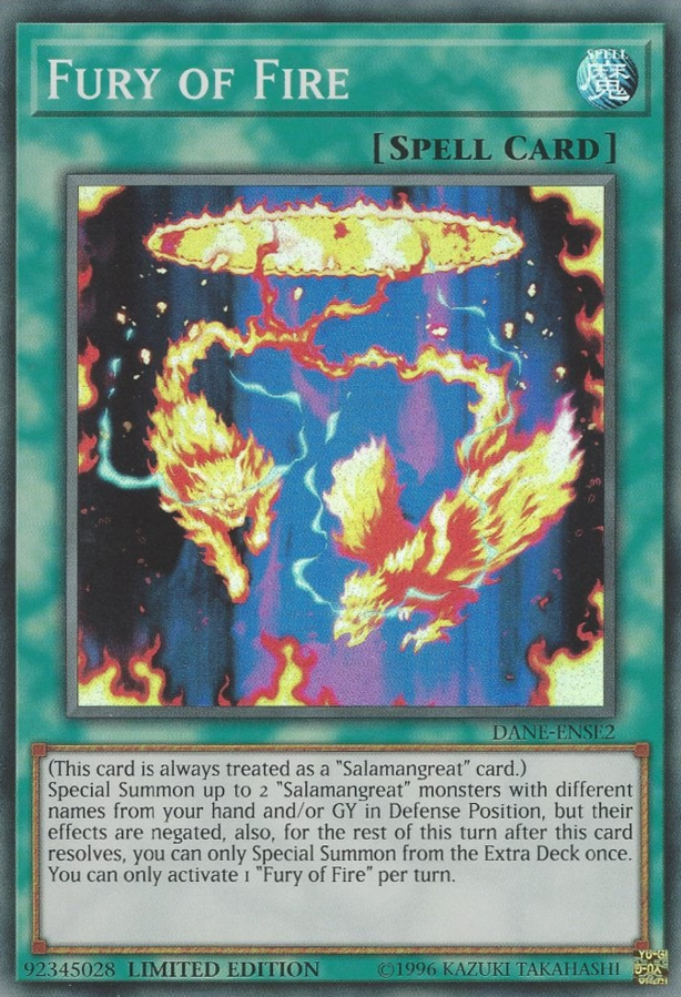 Fury of Fire [DANE-ENSE2] Super Rare | Tables and Towers