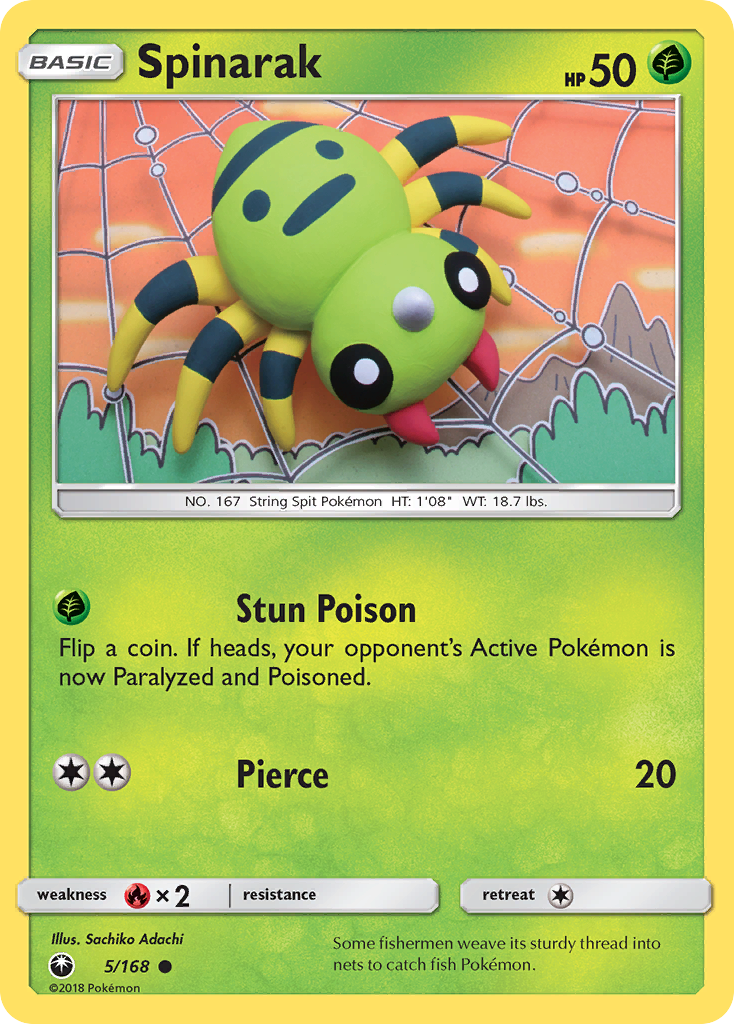 Spinarak (5/168) [Sun & Moon: Celestial Storm] | Tables and Towers